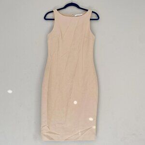 LK BENNETT beige wool pencil dress